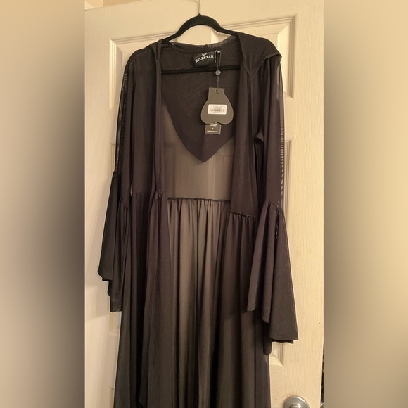 Killstar Other - Brand New Killstar Black Hooded Robe Sz XL